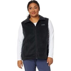 Columbia Women's Plus Benton Springs Fleece Vest, Black‎ Size: 3X NEW